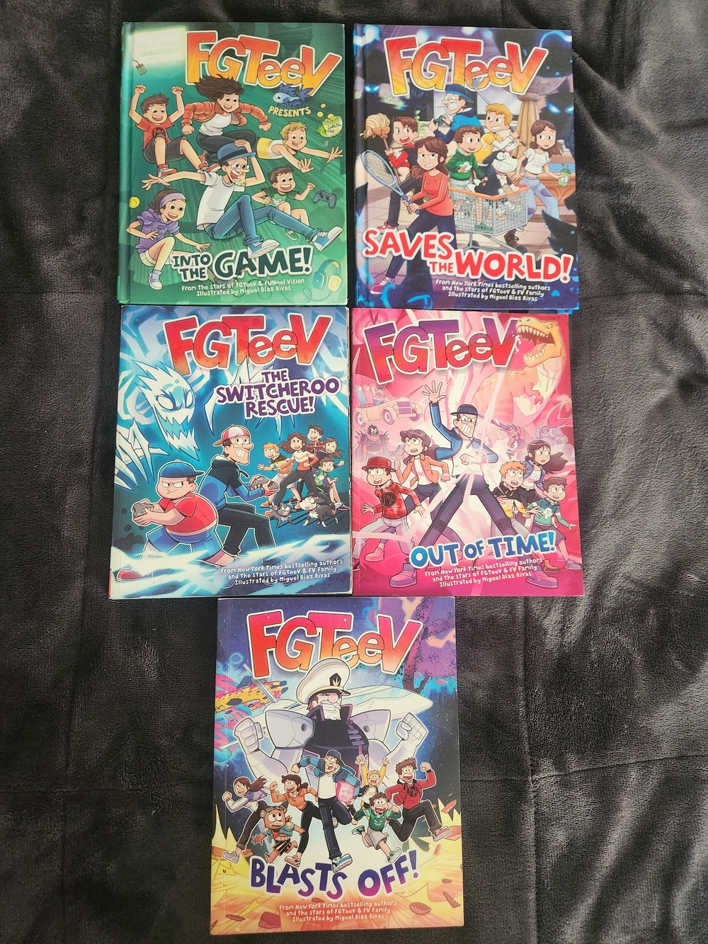 FGTeeV Kids Graphic Chapter Book Set - Colorful Adventure Covers